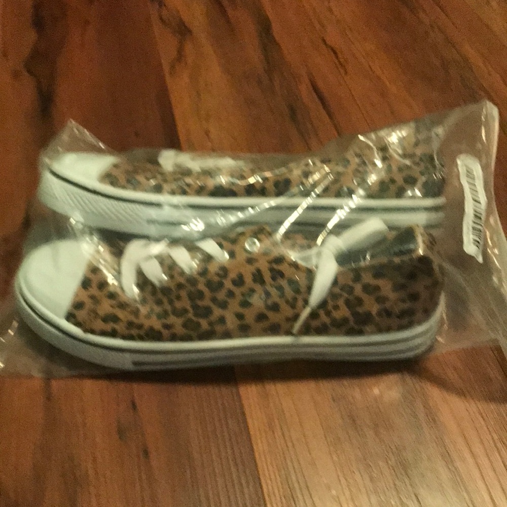 Cheetah print loafers.